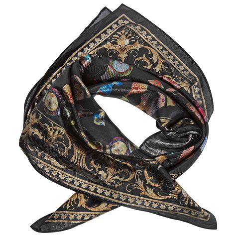 Versace Pottery Print Multicolor Scarf IFO7001